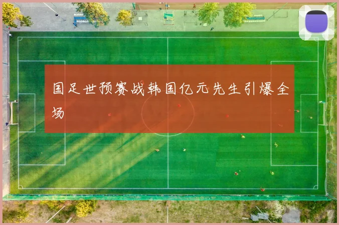 国足世预赛战韩国亿元先生引爆全场